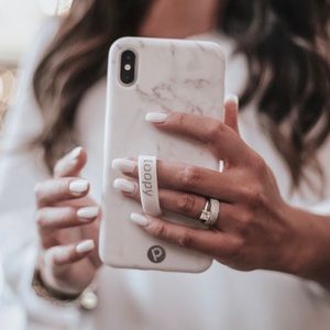 Rose Marble Metallic Loopy Case